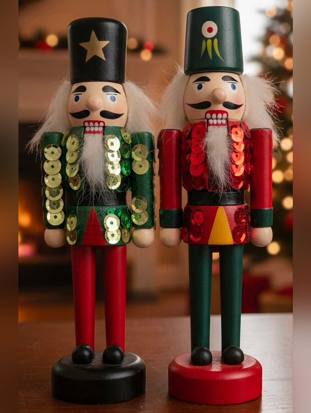 Set Of Two,  5 Inch Nutcrackers